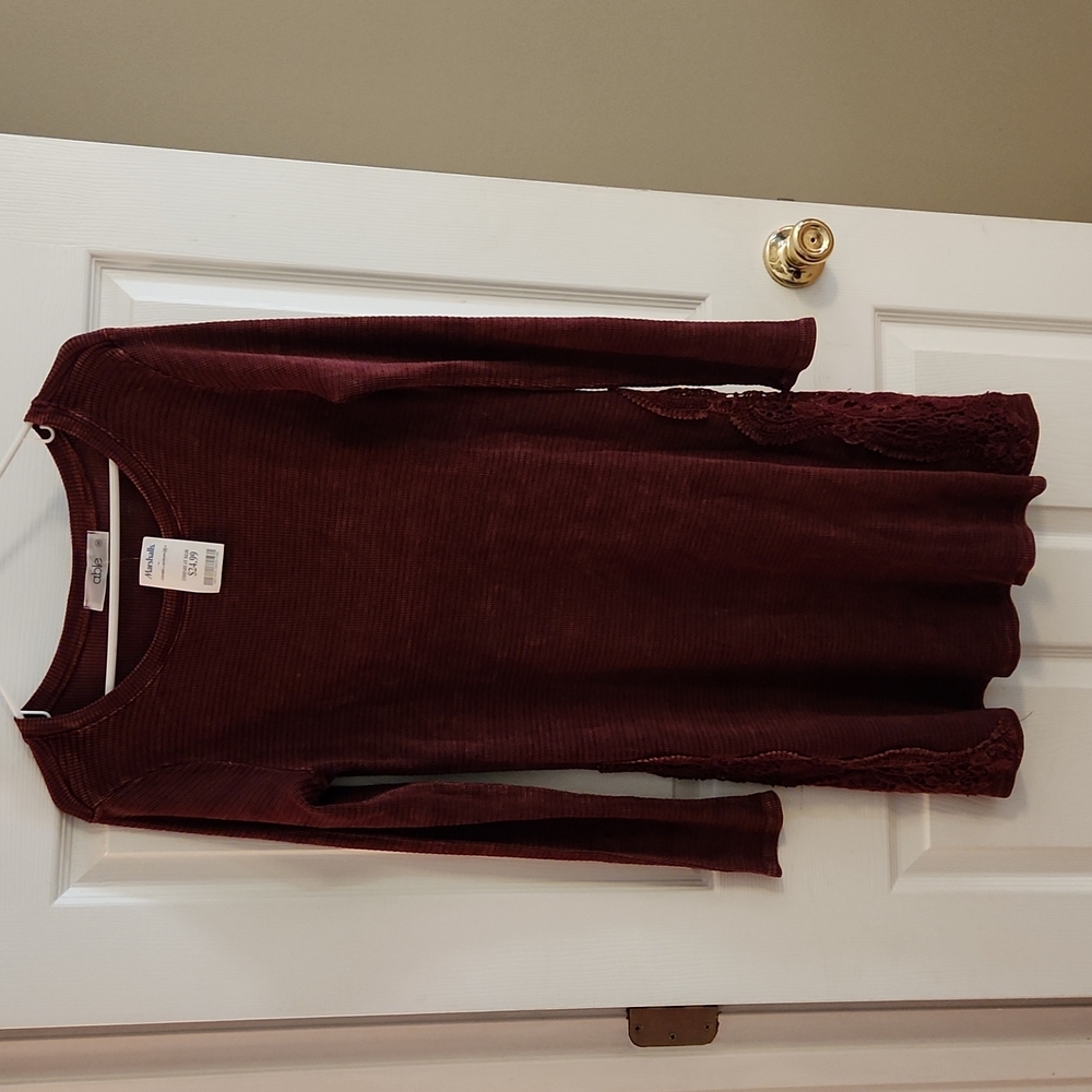 Brand new, with tags, maroon dress, cute with boots
